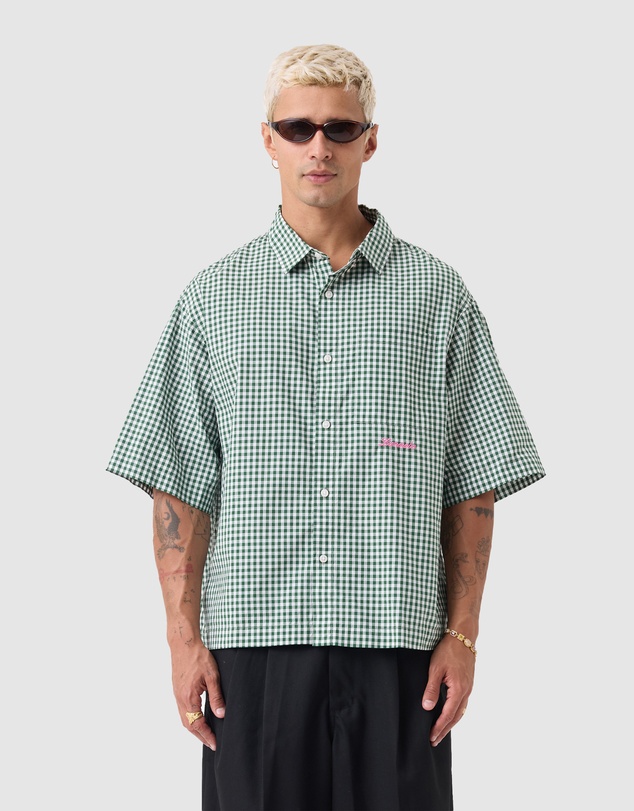 Zanerobe - Box Crop Shirt Forest Check