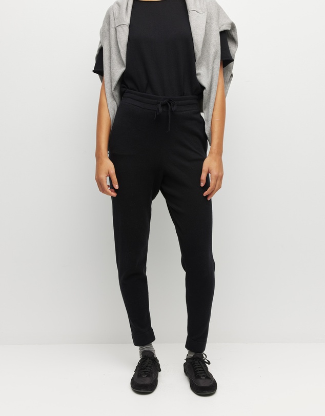 JH Lounge - JHL Slim Trackpant (Cotton Cashmere) Black
