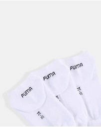 Puma - 3-Pack Plain Sneaker Socks - Kids-Teens