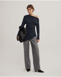 Witchery - Asymmetric Tunic Long Sleeve Top