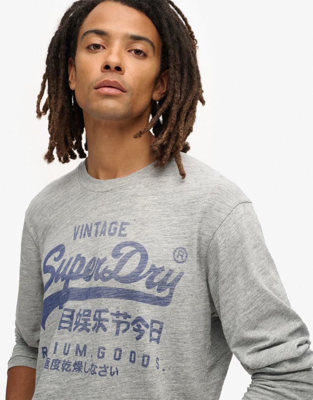 Superdry - Classic Vintage Logo Graphic Long Sleeve Top