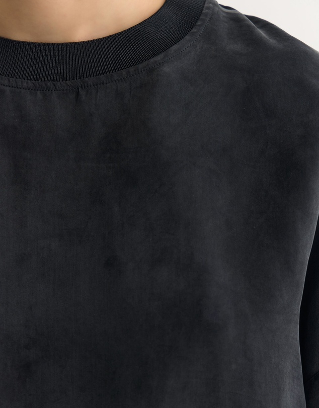 Oxford - Lola Rib Collar Cupro Top
