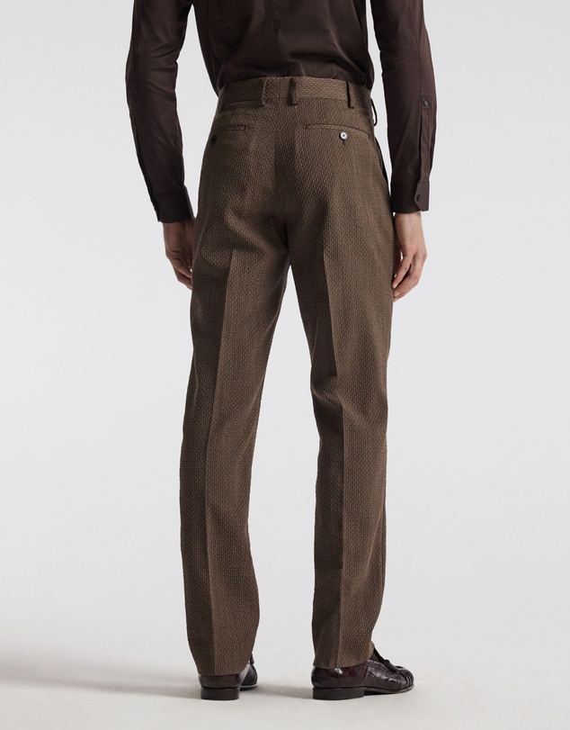 Calibre - Slim Micro Jacquard Wool Pant Mocha