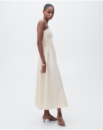 M.N.G - Fede Combined Halter-Neck Dress