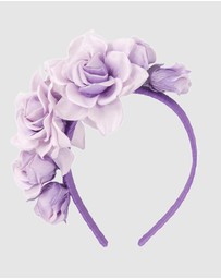 Max Alexander - Large Lilac Flower Headband Fascinator