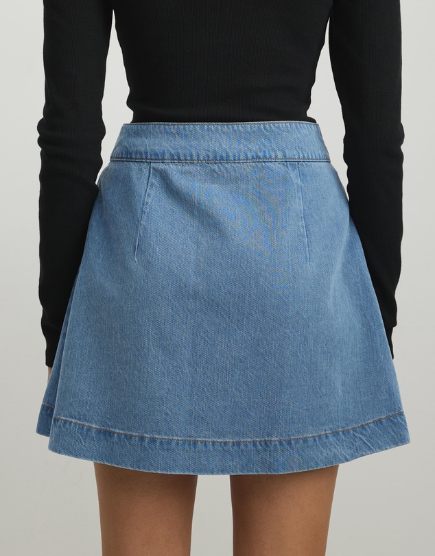 AERE - Remi Denim Wrap Skirt