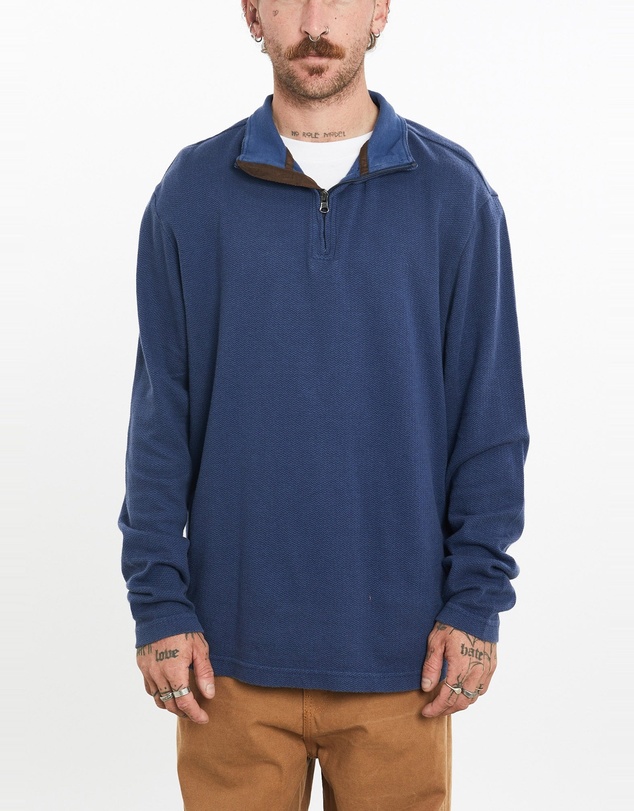 Vintage by The Real Deal - Pre Loved - Vintage Chaps Ralph Lauren Quarter Zip Sweatshirt