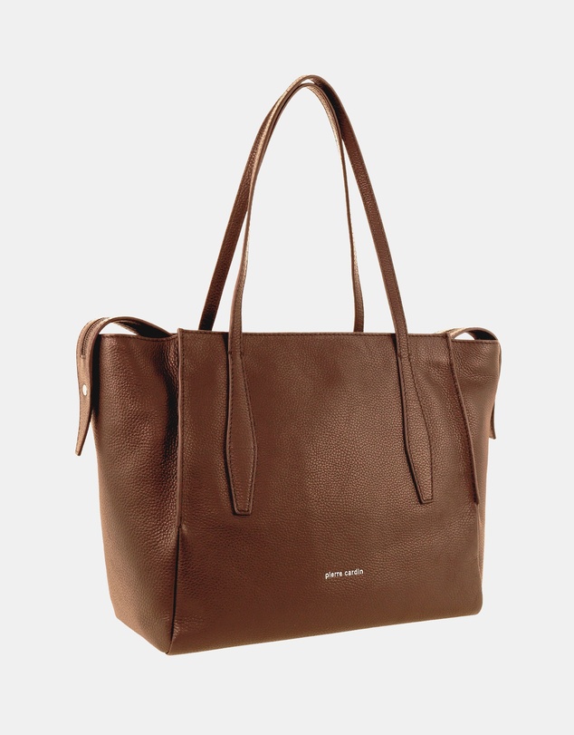 Pierre Cardin - Pierre Cardin Ladies Leather Shopper Tote