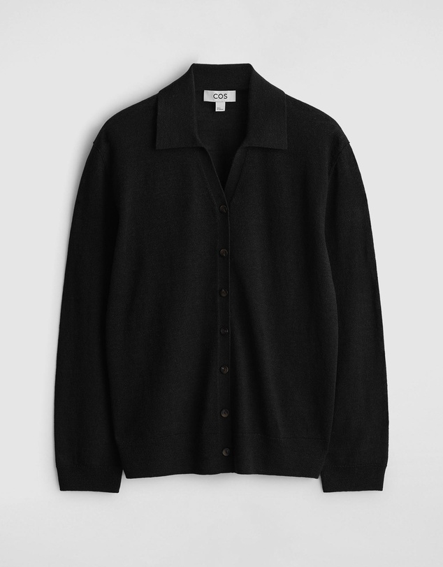 COS - Knitted Linen-Merino Shirt