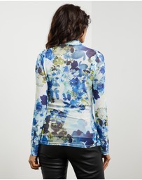 Sofia Irina - PRINT MESH TOP