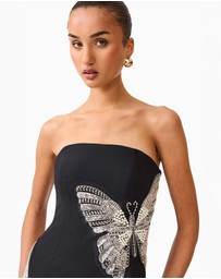 Elliatt - Mira Strapless Gown in Black