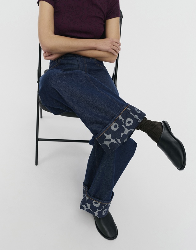 Marimekko - Maridenim Loose Mini Unikko Jeans