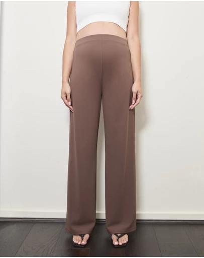 Soon Maternity - Pull-On Wide Leg Pants
