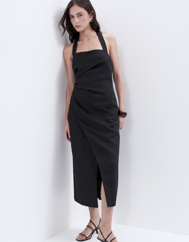 UNISON - Linen Halter Dress