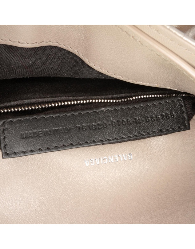 Pre-Loved by Azura Reborn - Pre-Loved Small Metallic Calfskin Crush Chain Shoulder Bag