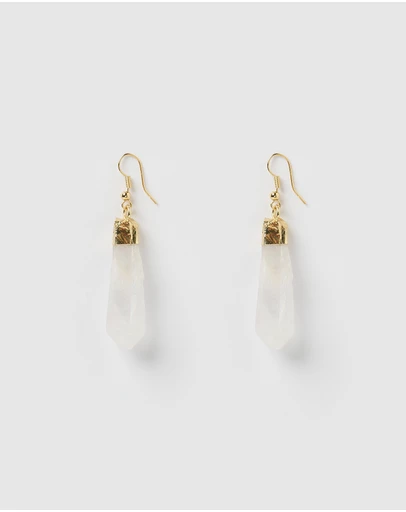 Miz Casa and Co - Spade Crystal Drop Earrings