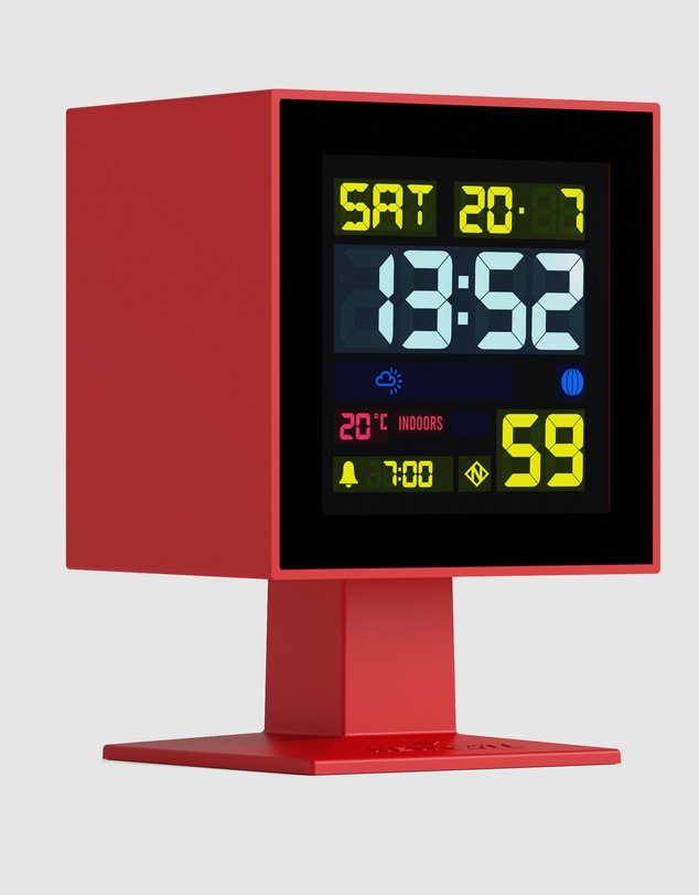 Newgate - Newgate Monolith Lcd Alarm Clock Fire Engine Red