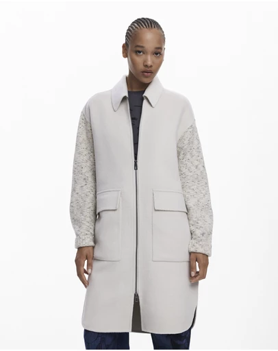 Desigual - Knit Sleeve Pocket Coat
