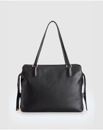 Evity - Clover Leather Work Tote Bag