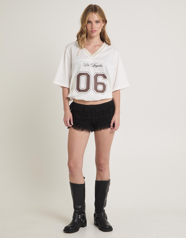 Insight - Heartbreaker Lace Ruffle Shorts