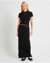 Insight - Pitch Piped Maxi Jersey Skirt