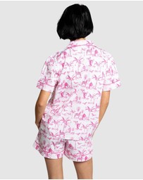 Sant And Abel - Women's Skydog Pink Short PJ Set