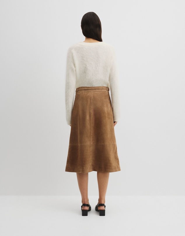 Country Road - Suede Wrap Midi Skirt