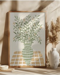 Olive et Oriel - Cozy Home by Martina Art Print
