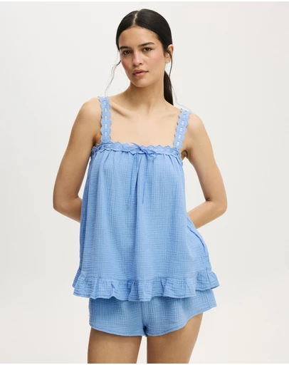 Cotton On Body - Lace Trim Babydoll Cami Set