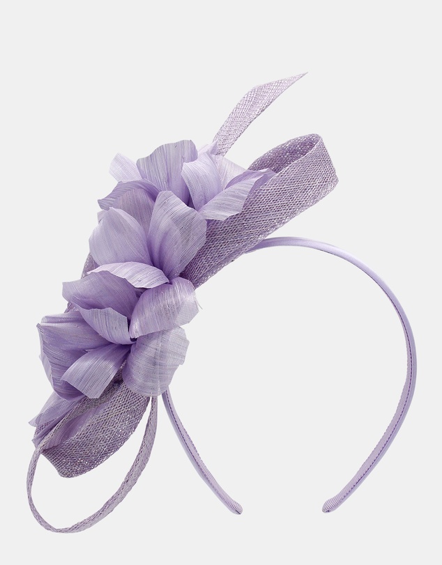 Morgan & Taylor - Wrenn Fascinator in Lilac Purple