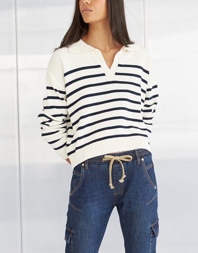 DRICOPER DENIM - Rita Cotton Polo Sweater