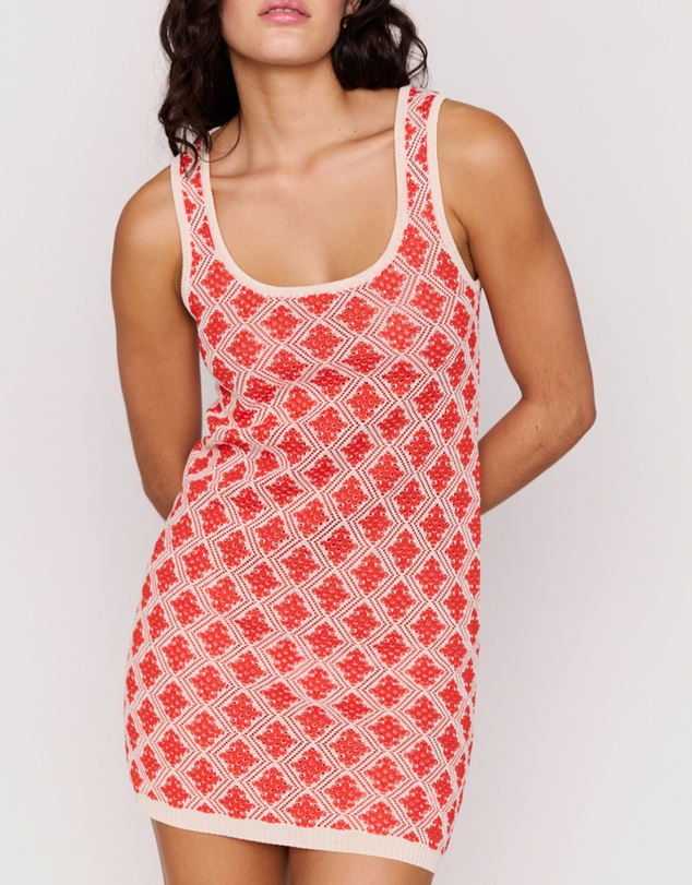 MINKPINK - Ines Jaquard Knit Mini Dress