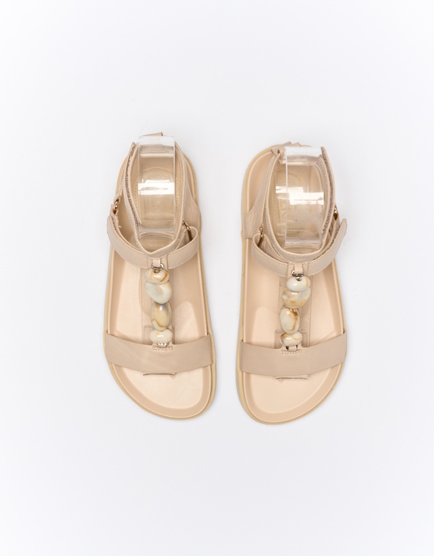 Walnut Melbourne - Mietta Leather Sandal