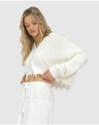 Belle & Bloom - Another Love Fringe Zip Knit