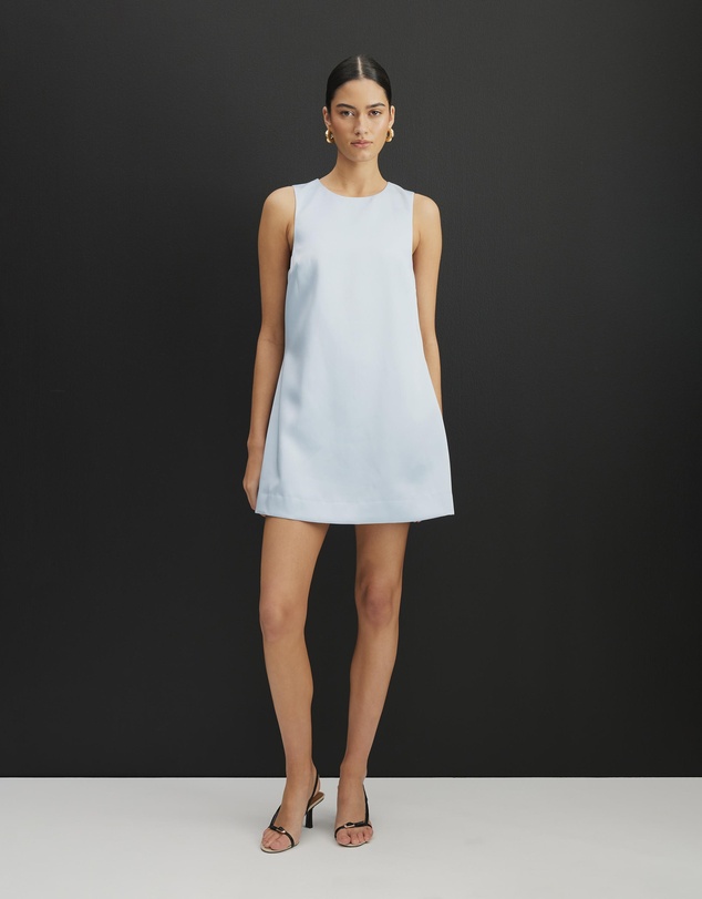 AERE - Harlyn Satin Shift Mini Dress