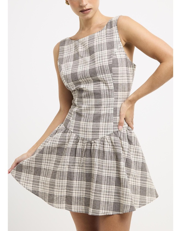 Subtitled - Guava Shirred Mini Dress