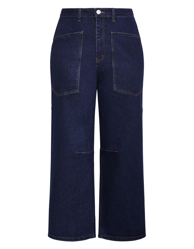 City Chic - Plus size Harley Fit Hazel Barrel Leg Jean - dark wash