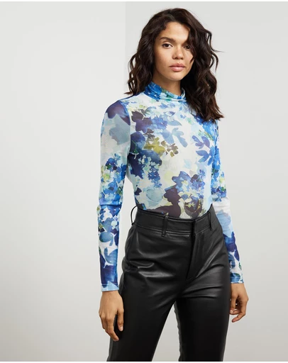 Sofia Irina - PRINT MESH TOP