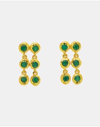 Amber Sceats - Toulouse Earrings in Green