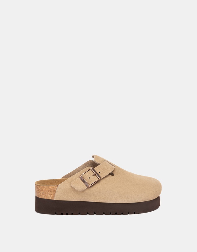 EVERAU - Australian Shepherd Ugg Berrin Platform Cow Suede Upper Loafer Oxfords Flats