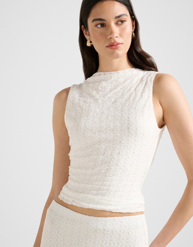 Forever New - Tahlia Textured Lace Tank Top