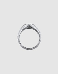 Haze & Glory - ICONIC EXCLUSIVE - Ring Signet Men Deep Sea 925 Sterling Silver