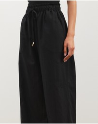Atmos&Here - Fenn Linen Blend Drawstring Pants