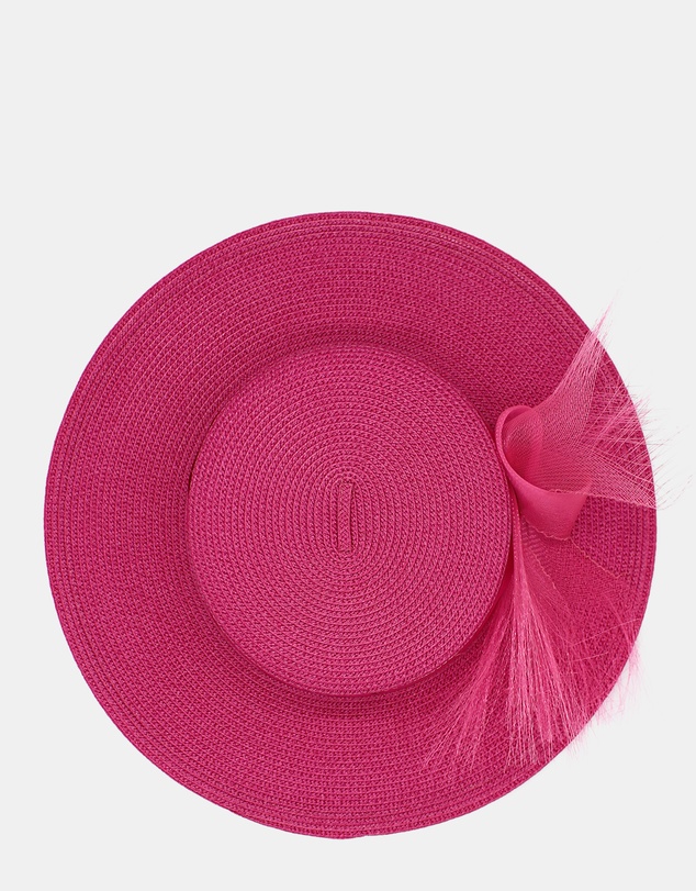 Morgan & Taylor - Nala Racewear Boater in Hot Pink