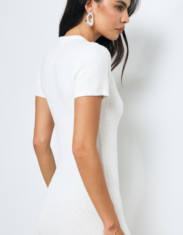 AERE - Vea Textured Knit Maxi Dress
