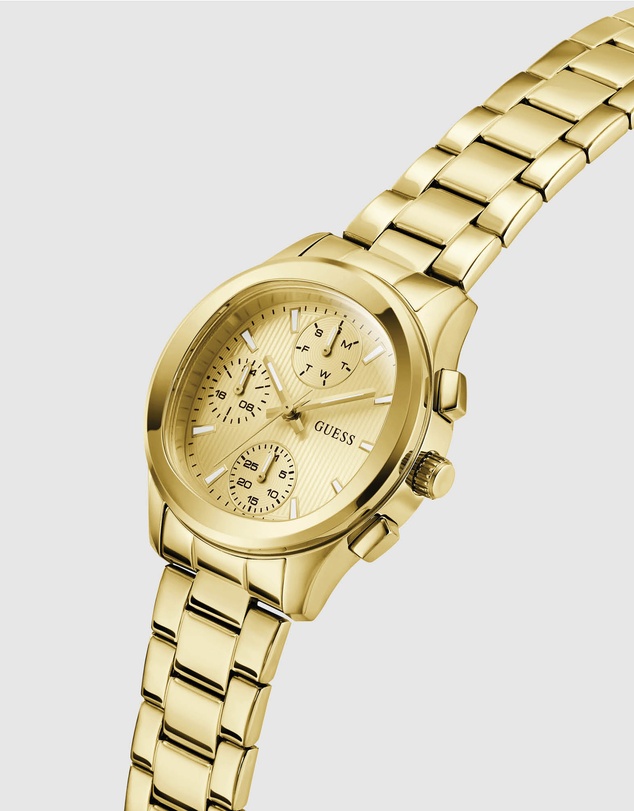 GUESS - GUESS Ladies Gold-Tone Multifunction Watch