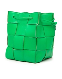 Pre-Loved by Azura Reborn - Pre-Loved Small Nappa Maxi Intrecciato Cassette Bucket Bag