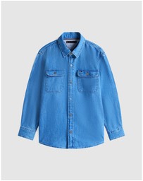 Tommy Hilfiger - Mid Wash Denim Shirt - Teens