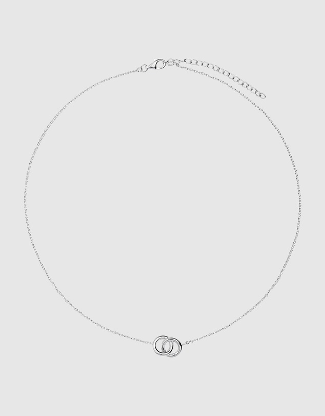 Najo - Embrace Silver Necklace (42cm+ext)