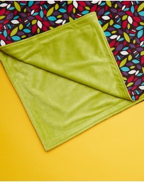 itti bitti - Cot Blanket - Ayako with Wasabi